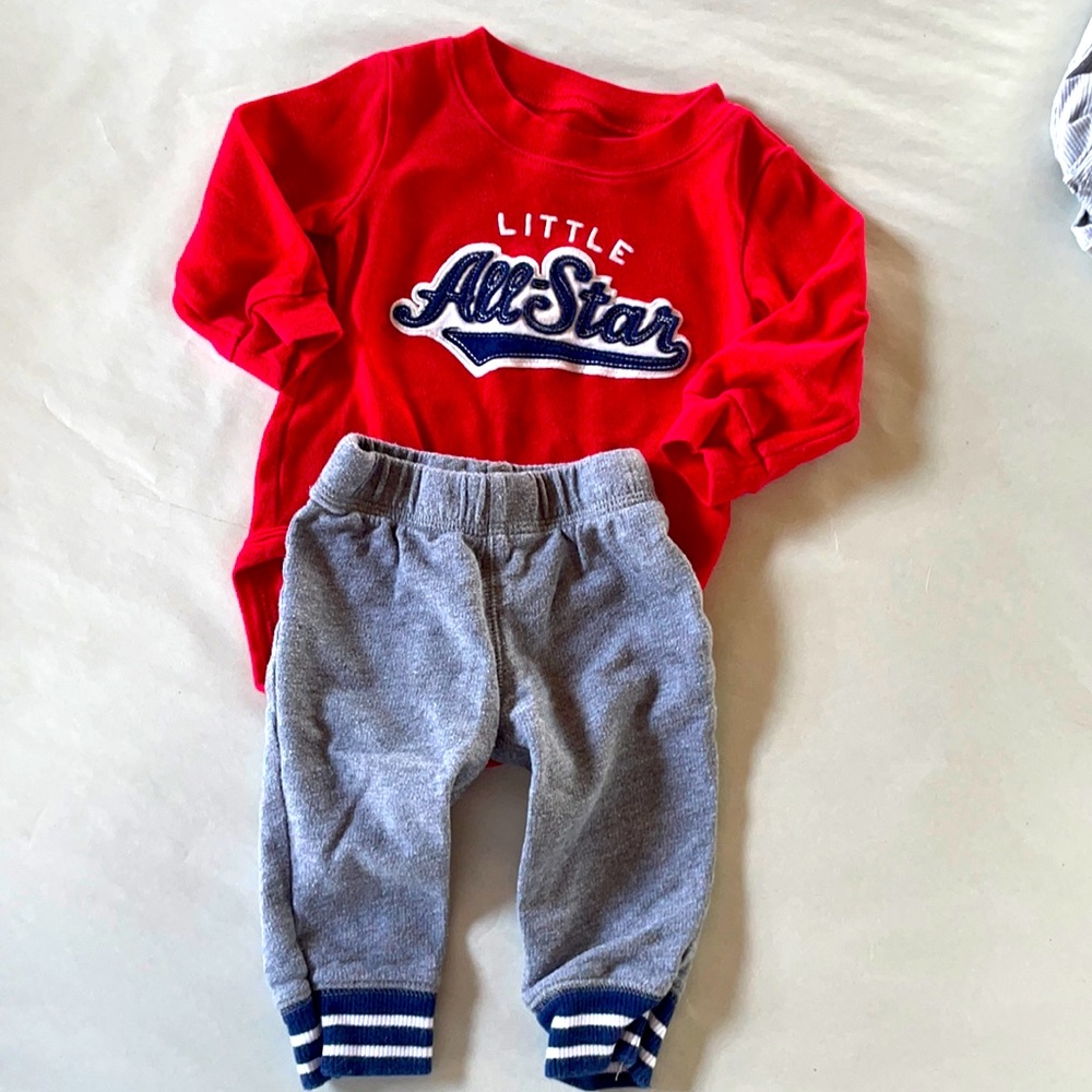 baby boy sweat set by Carter’s